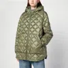 Moncler Green Quilted Jacket In Nylon