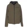 Moncler Grenoble Logo Down Jacket In Green