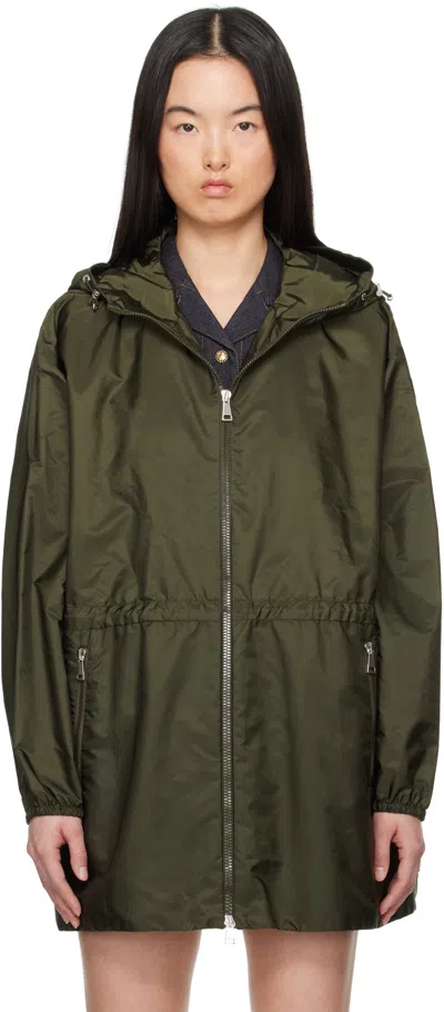 Moncler Wete Hooded Jacket In Green