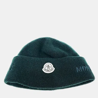 Pre-owned Moncler Green Wool Beanie