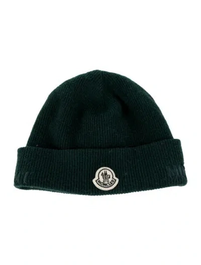 Pre-owned Moncler Green  Wool Beanie Hat