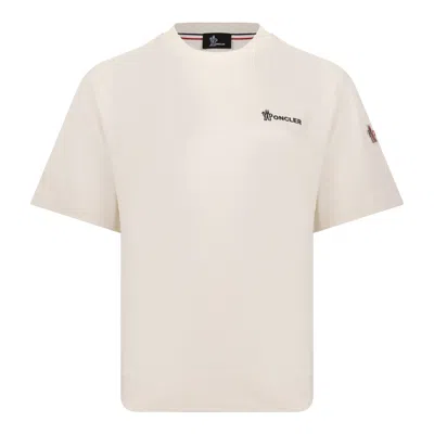 Moncler Grenoble 100% Cotton T-shirt In Neutral