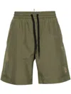Moncler Nylon Green Shorts