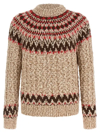 Moncler Grenoble Alpaca And Silk Sweater In Multi