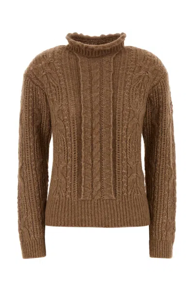 Moncler Alpaca-blend Sweater In Green