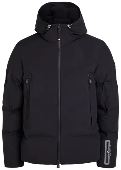 Moncler Grenoble Angren Hooded Padded Quilted Shell Ski Jacket In Black