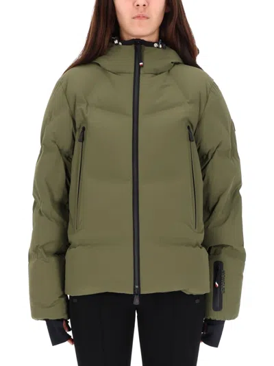 Moncler Angren Hooded Ski Jacket Padded In Green