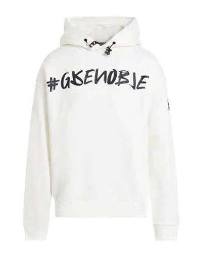 Moncler Grenoble Après-ski Man Sweatshirt White Size L Polyamide, Cotton In Neutral