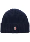 Moncler Grenoble Après-ski Ribbed Wool Beanie In Navy