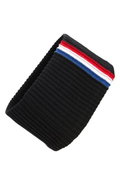 Moncler Grenoble Après Ski Virgin Wool Rib Headband In Black