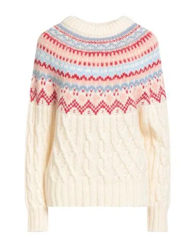Moncler Grenoble Après-ski Woman Sweater Ivory Size S Wool, Mohair Wool, Polyamide, Alpaca Wool