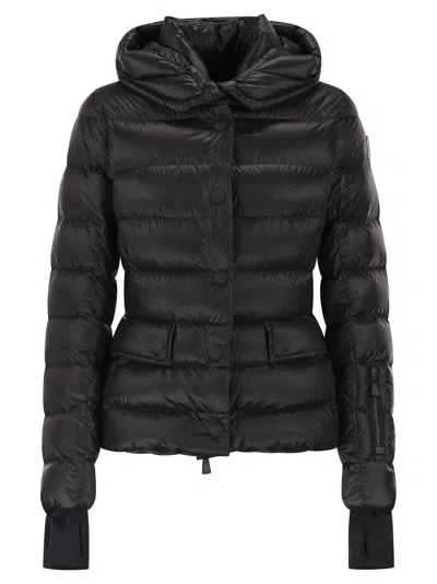Moncler Grenoble Armoniques Ski Jacket With Hood In Gray