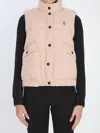Moncler Grenoble Baise Padded Vest In Neutral