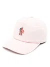 Moncler Grenoble Classic Beige Cap With Embroidered Logo In White