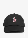 Moncler Grenoble Men Baseball Cap In Black