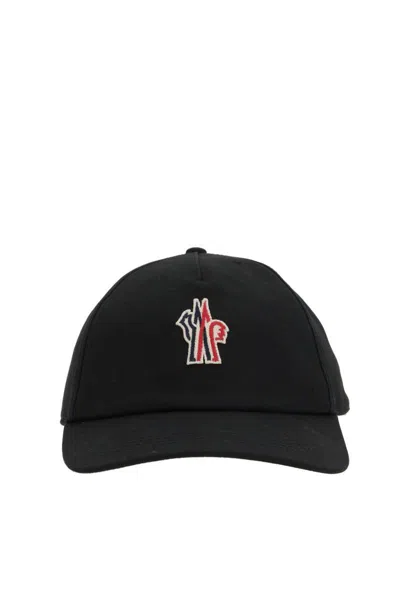 Moncler Grenoble Baseball Cap With Logo In Black