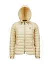 Moncler Grenoble Beige Clothing Coats In Neutral