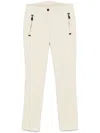 Moncler Seamed Trousers With Side Zipped Pockets