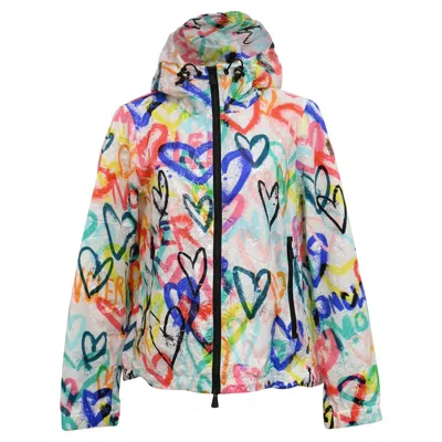 Pre-owned Moncler Grenoble Belpeit Printed Down Ski Jacket In Multicolor Nylon