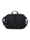 Moncler Grenoble Logo Patch Zip-up Shoulder Bag In Black