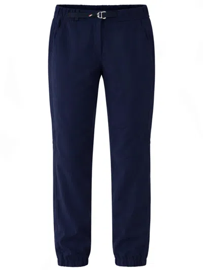 Moncler Grenoble Belted Regular-fit Polyamide Stretch Pants In Blue