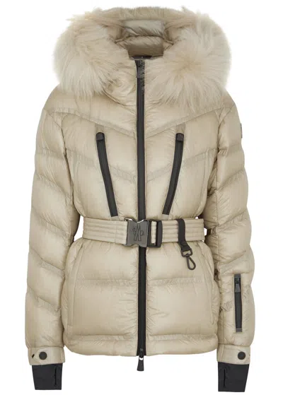 Moncler Bernin Quilted Shell Jacket In Ivory