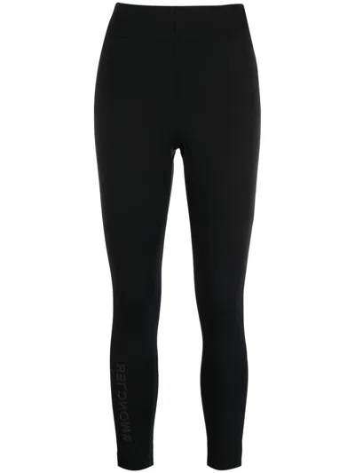 Moncler Grenoble Zipped Leggings In Black