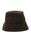 Moncler Black Logo Patch Bucket Hat In Multicolor