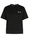Moncler Grenoble Embossed Logo Cotton Jersey T-shirt In Black