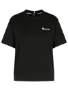 Moncler Grenoble Embossed Logo Cotton Jersey T-shirt In Black