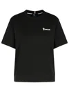 Moncler Grenoble Embossed Logo Cotton Jersey T-shirt In Black