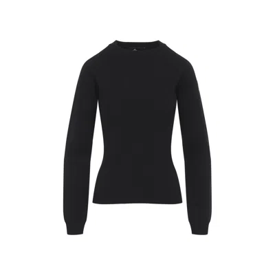 Moncler Black Knitted Crew Neck Sweater
