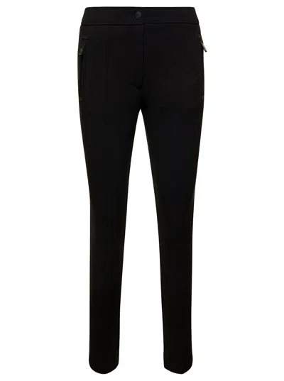 Moncler Technical Stretch Ski Stirrup Pants In Black