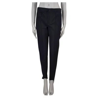 Pre-owned Moncler Grenoble Black Nylon Sportivo Stirrup Ski Pants 42 M