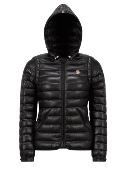 MONCLER ALEXANDER MCQUEEN BLACK COTTON COATS