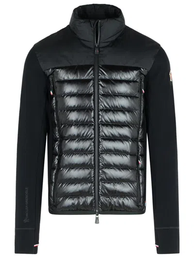 MONCLER MONCLER GRENOBLE BLACK POLYESTER BLEND PADDED SWEATSHIRT
