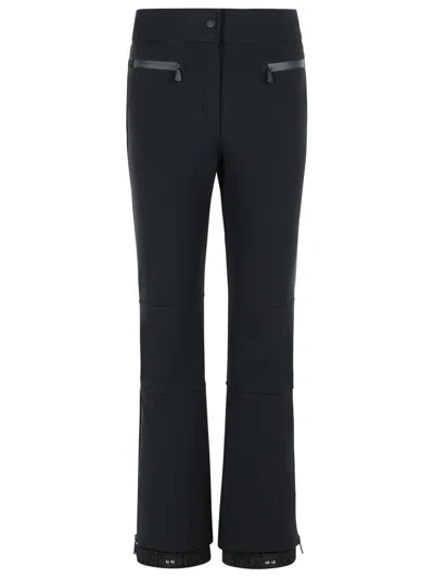 Moncler Ski Trousers With Elastic Cuffs And Pockets In Black