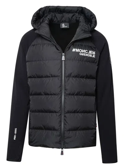 Moncler Grenoble Hybrid Fleece Sweatshirt In Black