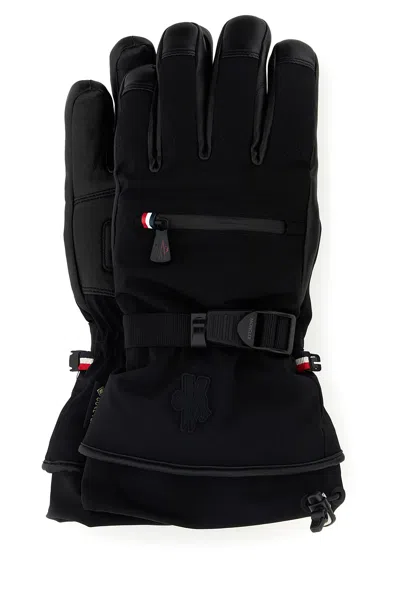Moncler Grenoble Black Stretch Nylon Gloves