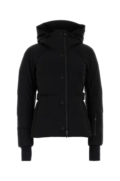 Moncler Grenoble Black Stretch Nylon Guyane Down Jacket