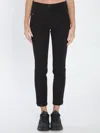 Moncler Grenoble Black Stretch Polyester Blend Pant In Black