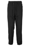 Moncler Grenoble Black Stretch Ripstop Sporty Pants In Black