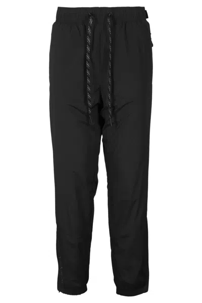 Moncler Grenoble Black Stretch Ripstop Sporty Trousers