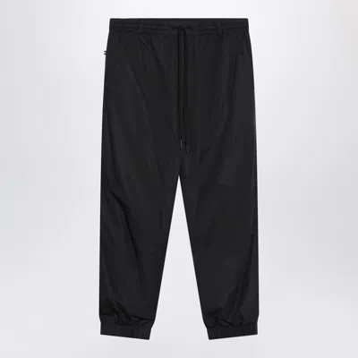 Moncler Grenoble Black Trousers In Technical Fabric