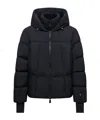 Moncler Hooded Down Ski Jacket Drawstring In Black