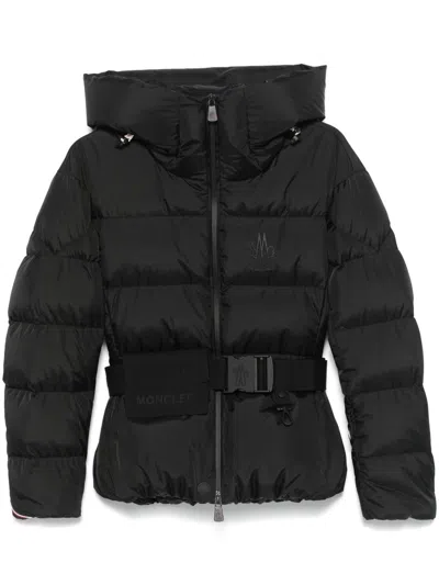Moncler Grenoble Bouquetin Hooded Down Puffer Jacket In Black