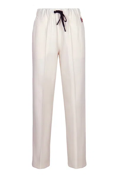 Moncler Grenoble Branded Sports Pants In White