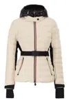 Moncler Bruche Hooded Down Ski Jacket In Neutral
