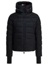 Moncler Hooded Quilted Ski Down Jacket In Black