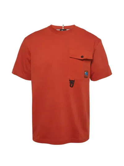 Pre-owned Moncler Grenoble Carabiner-detail T-shirt In Orange